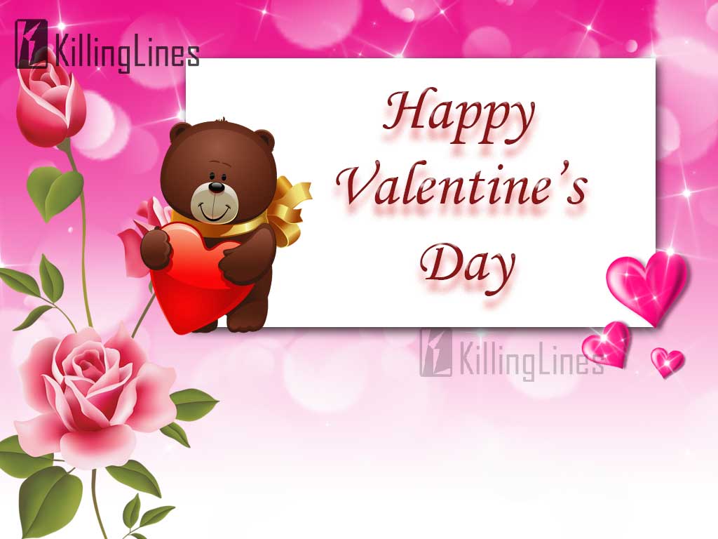 (617) Best Valentines Images With Heart And Teddy