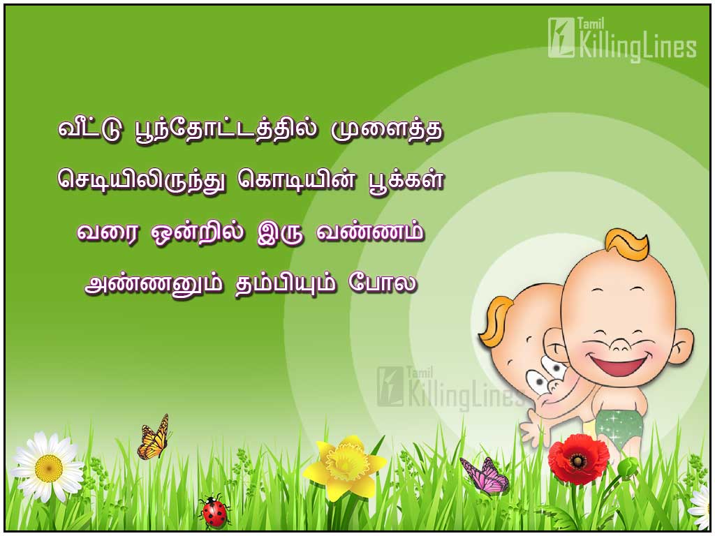 New Brother Kavithaigal In Tamil With Pictures For Brothers