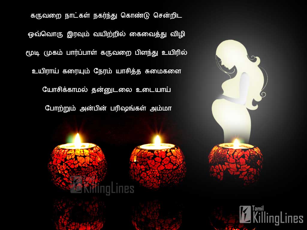Latest Amma Patriya Tamil Kavithaigal With Mother Silhouette 